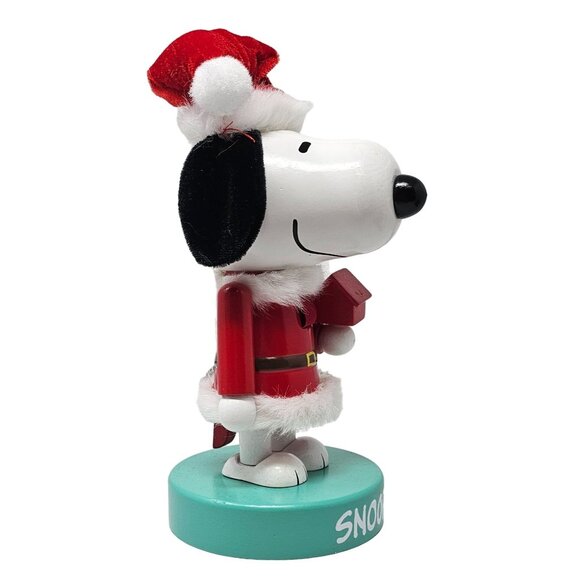 Snoopy Peanuts Christmas 9" Nutcracker In Red Santa Suit - Picture 2 of 4
